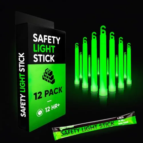 Glow Mind 12 Individually Wrapped Emergency Glow Sticks